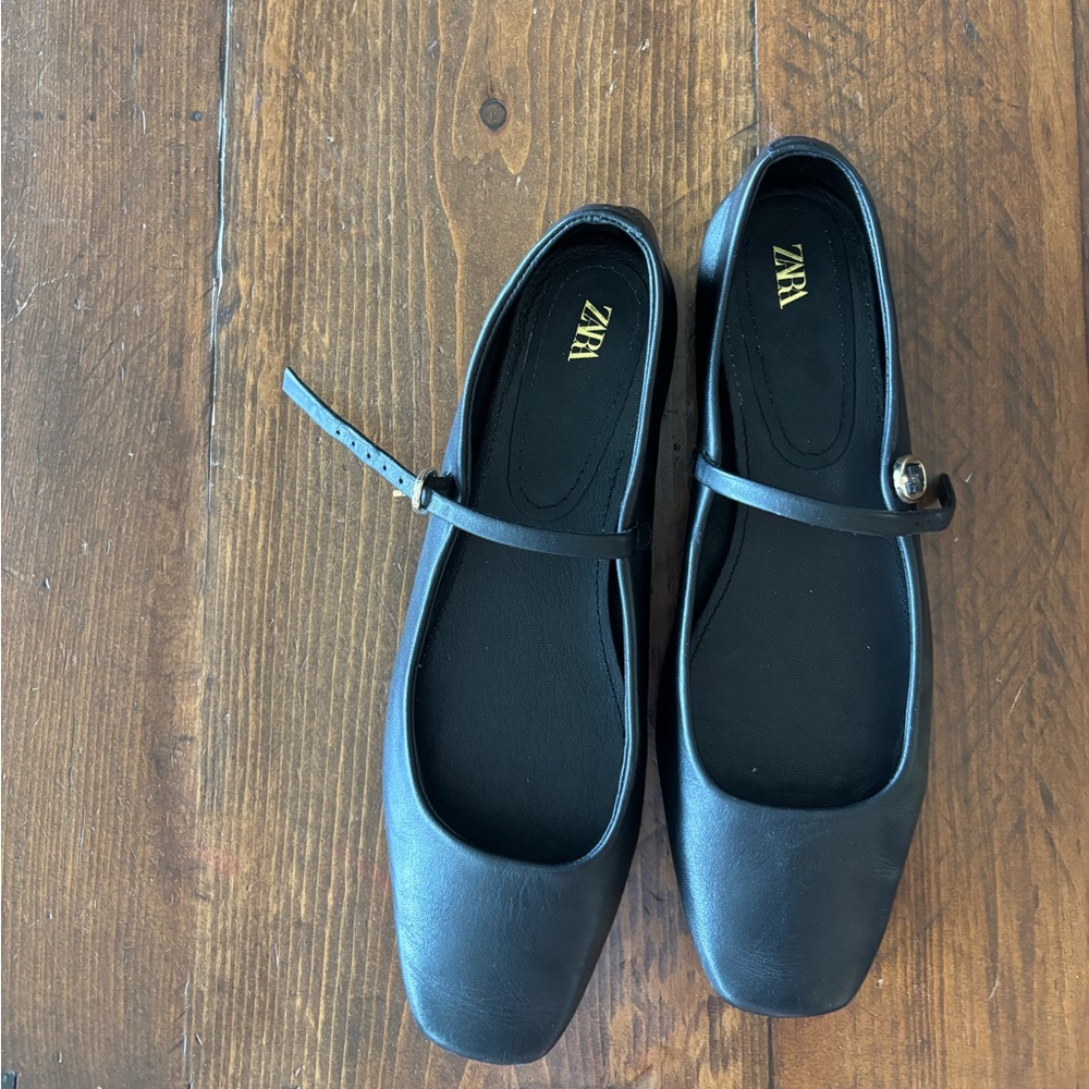 Zara Mary Jane Ballet Flats